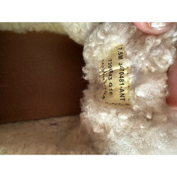 Frye Metallic Ivy Low Lace Shearling Sneaker size 7.5 - Picture 8 of 10